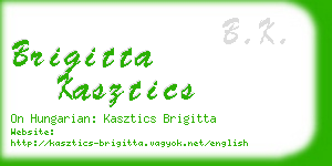 brigitta kasztics business card